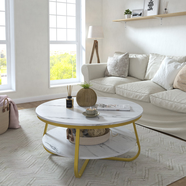 Somerset Coffee Table With Marble Top
