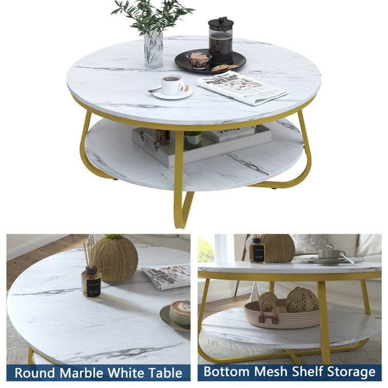 Somerset Coffee Table With Marble Top