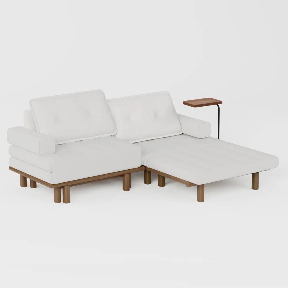 Aleeza Solid Wood Sofa Come Bed for Living Room