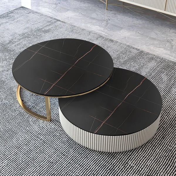 Samantha Metal And Marble Top Coffee Table