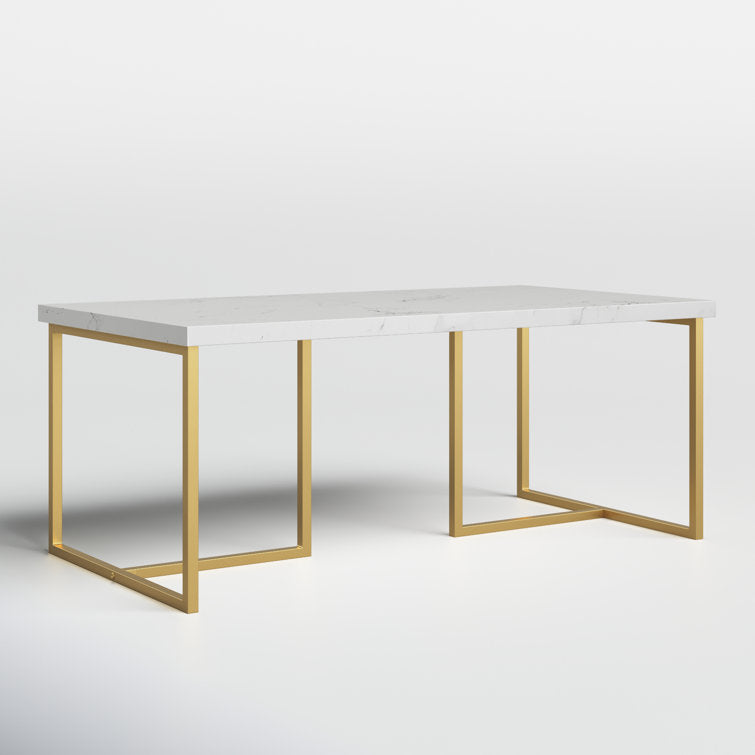 Nicole Metal And Marble Top Coffee Table