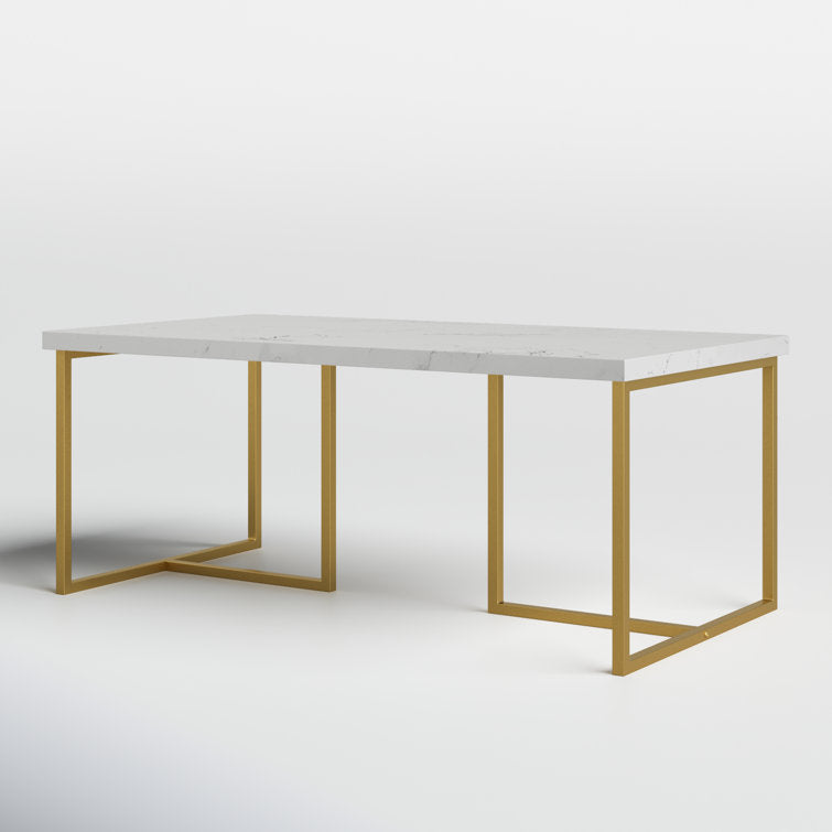 Nicole Metal And Marble Top Coffee Table