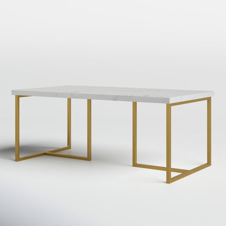 Nicole Metal And Marble Top Coffee Table