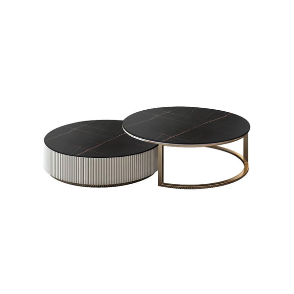 Samantha Metal And Marble Top Coffee Table