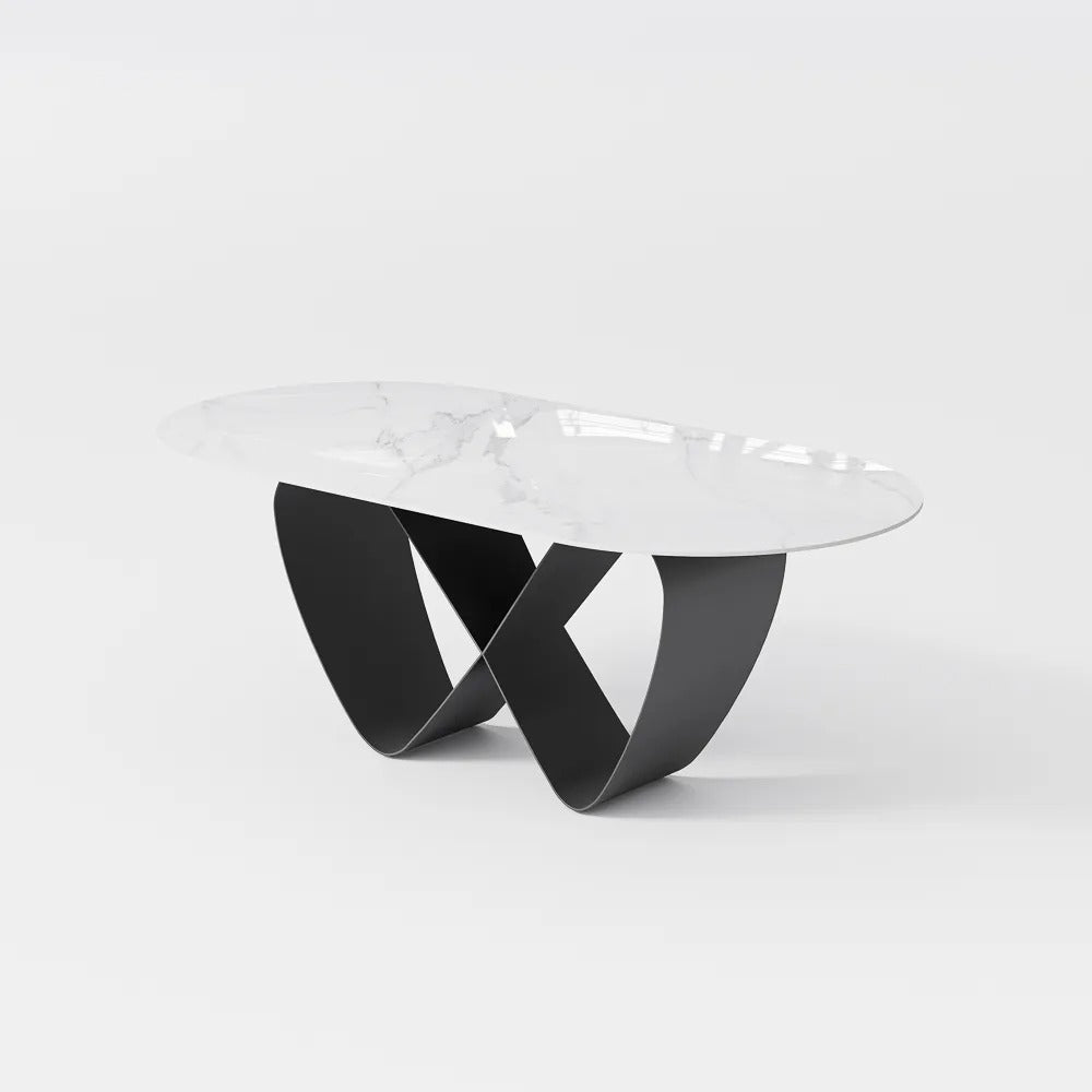 Nikolai 7 Pieces Modern Oval Dining Table Set for 6