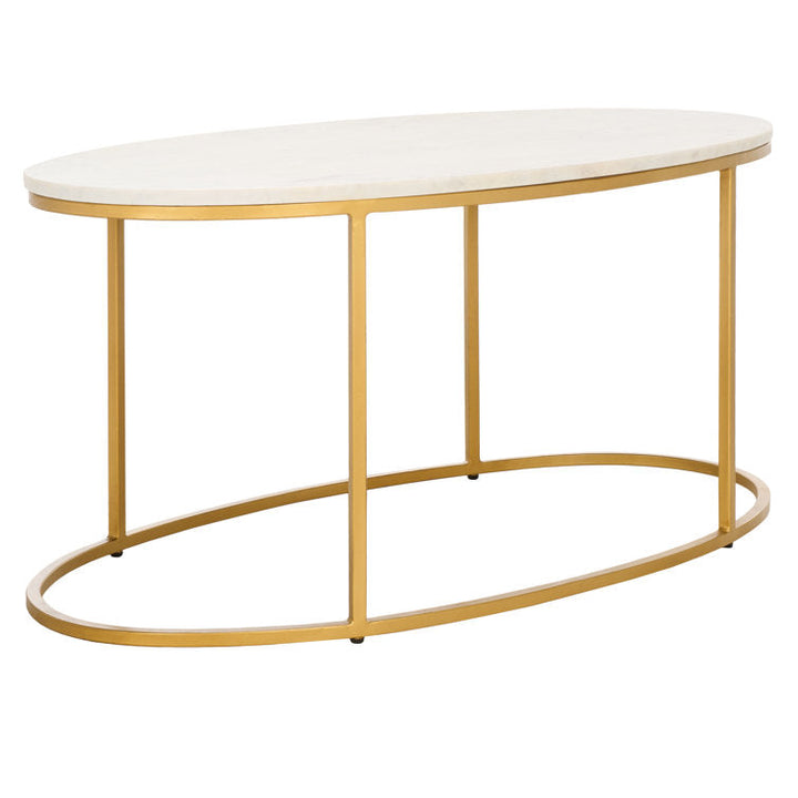 Ryan Metal And Marble Top Coffee Table
