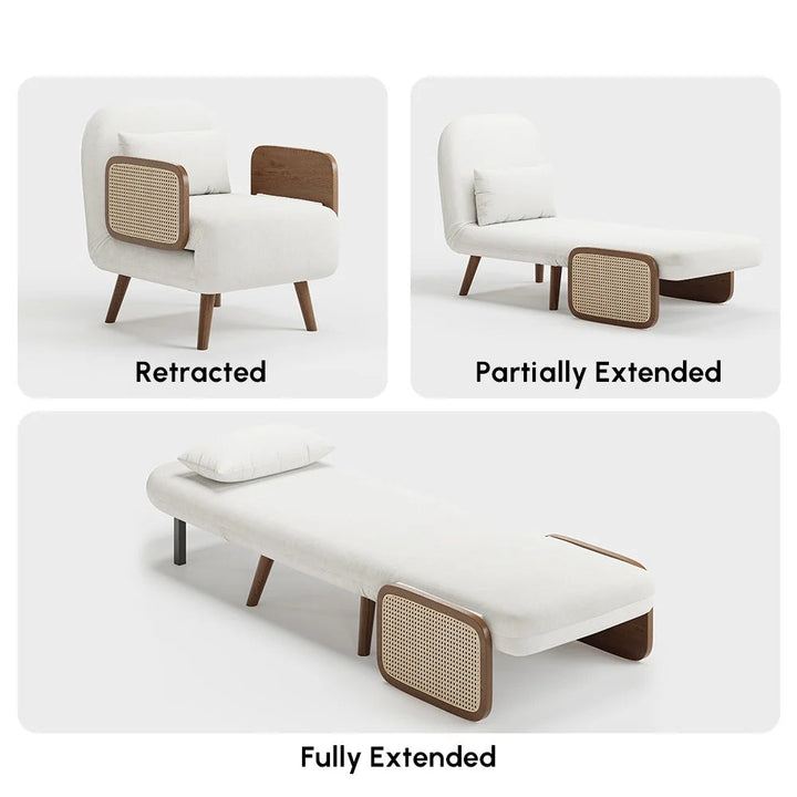 Shristi Solid Wood Sofa Come Bed for Living Room