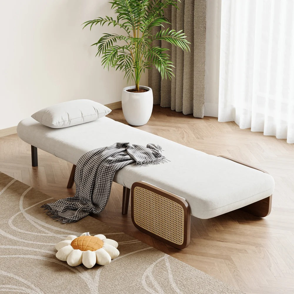 Shristi Solid Wood Sofa Come Bed for Living Room