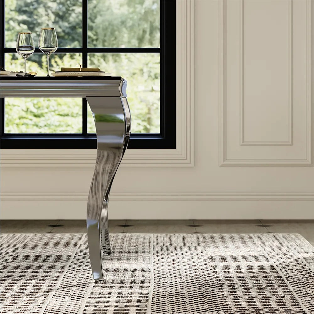 Andrei Glass Dining Table Set for 6
