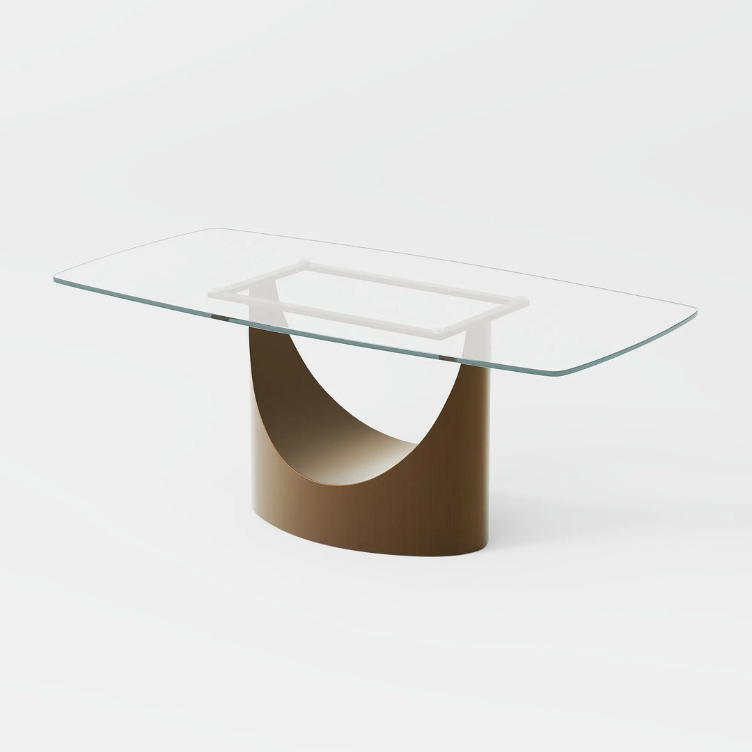 Muskaan 7 Pieces Modern Glass Dining Table Set for 6