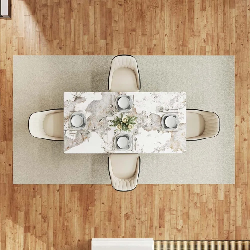 Vladimir 5-Pieces Modern Dining Table Set for 4