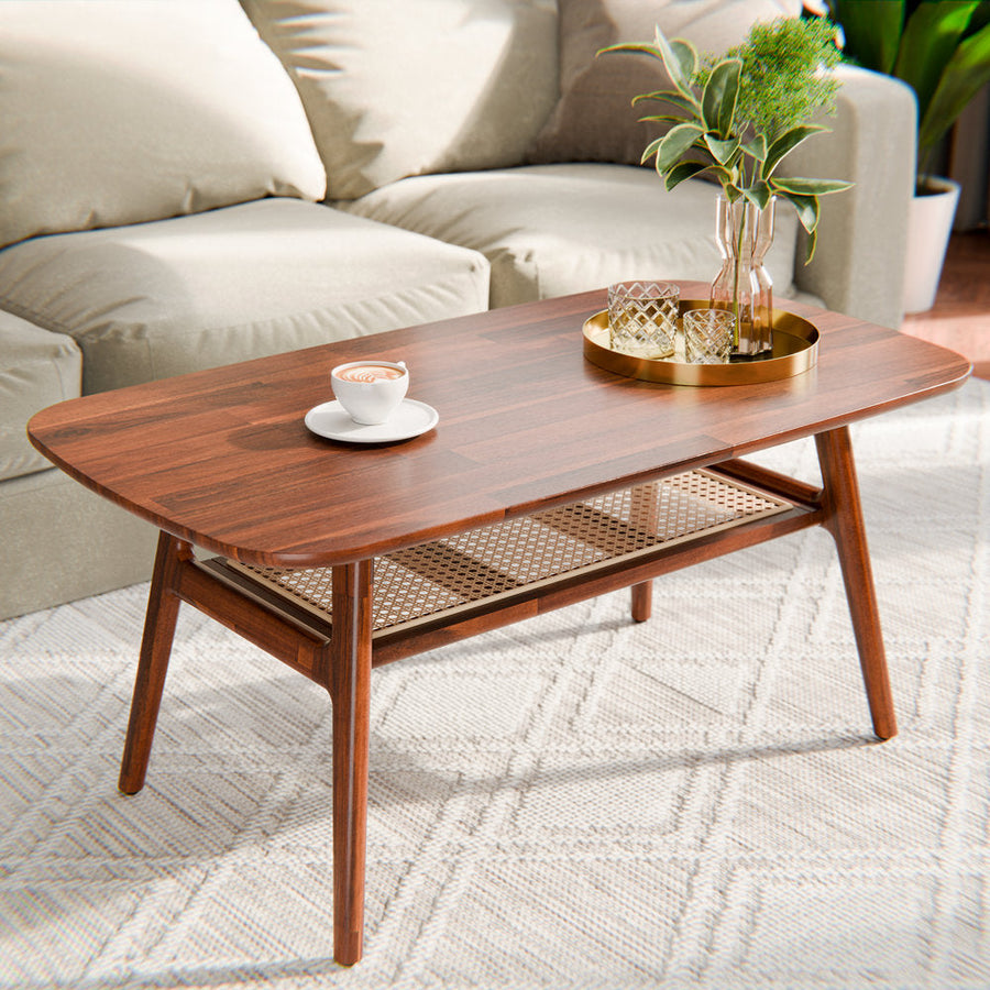 Nalini Sheesham Wood Coffee Table For Living Room