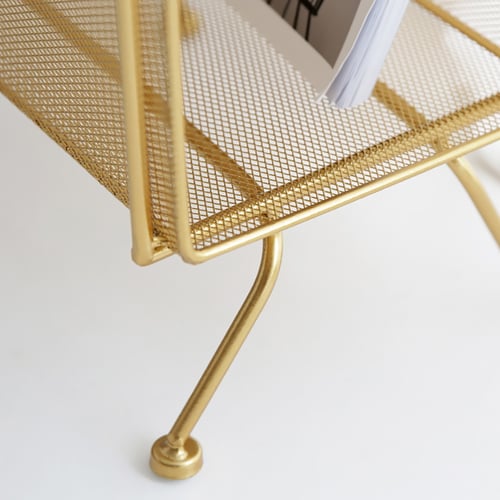 Vandana Bookshelf Metal Gold Bookcase