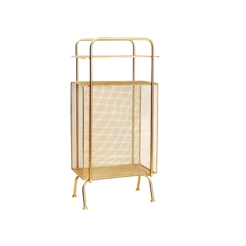 Vandana Bookshelf Metal Gold Bookcase