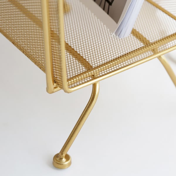 Vandana Bookshelf Metal Gold Bookcase