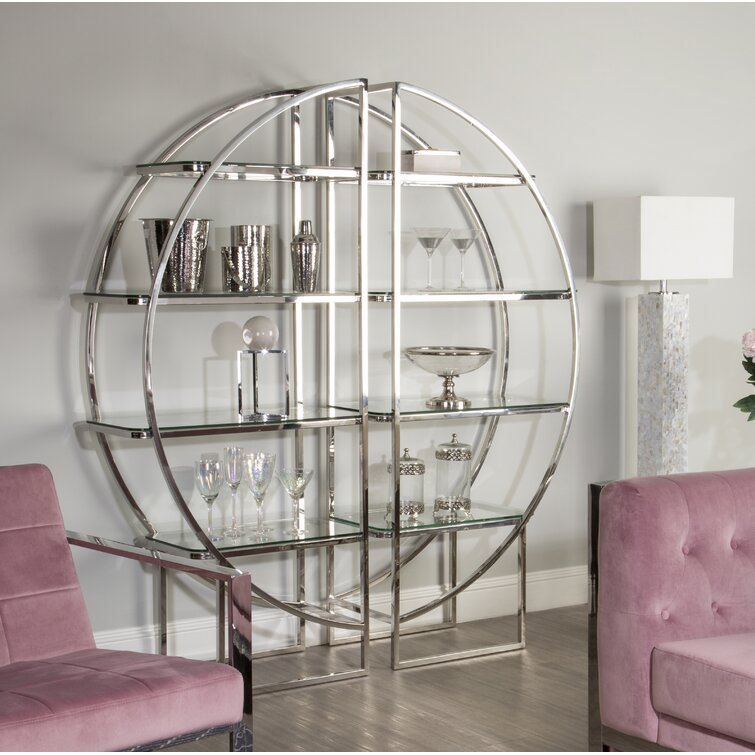 Akshara Stainless Steel With Pvd Coated Bookshelves