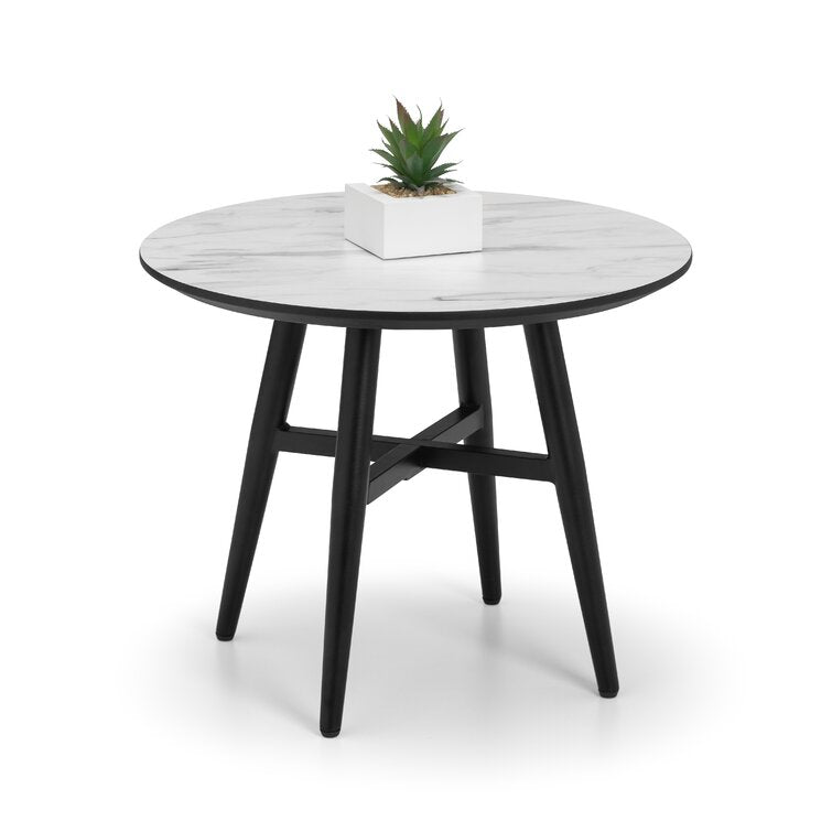 Bhavana Marble Top Metal Coffee Table - Set Of 2
