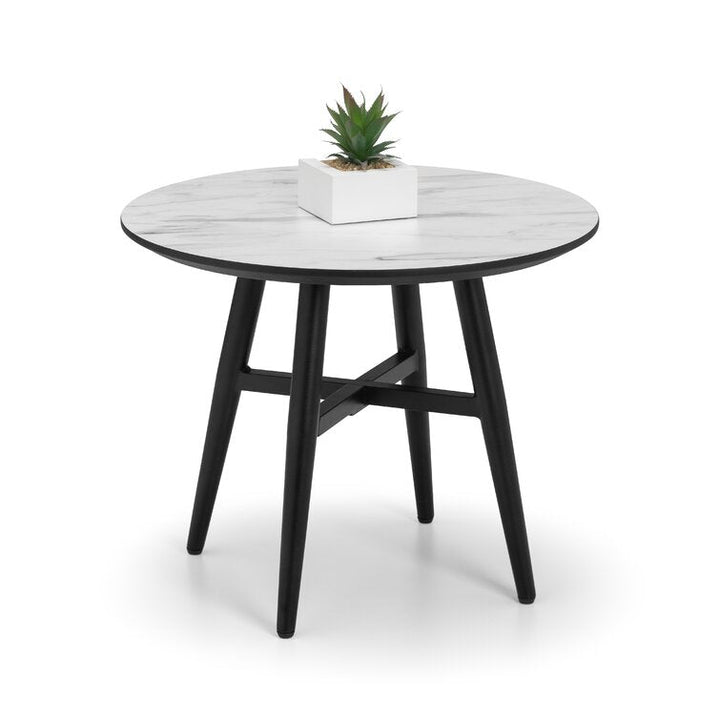 Bhavana Marble Top Metal Coffee Table - Set Of 2