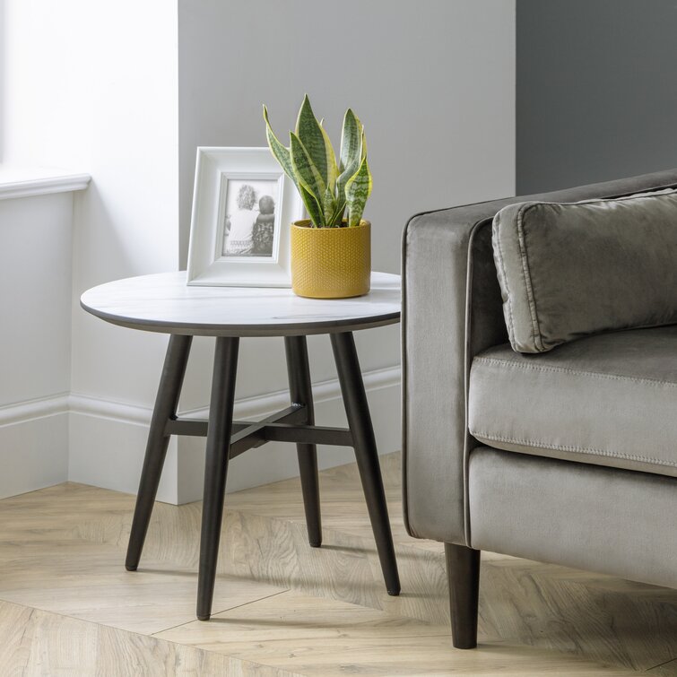 Bhavana Marble Top Metal Coffee Table - Set Of 2