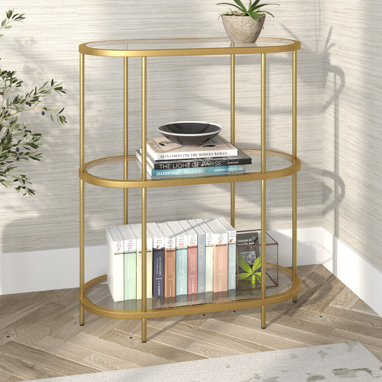 Alka Metal With Glass Top Bookshelves