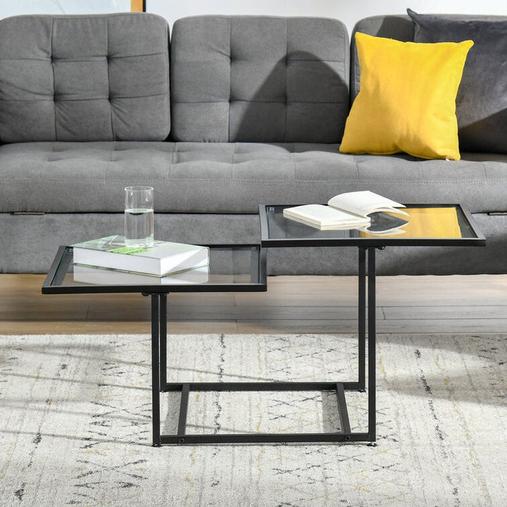 Aabha Black Metal Coffee Table For Living Room