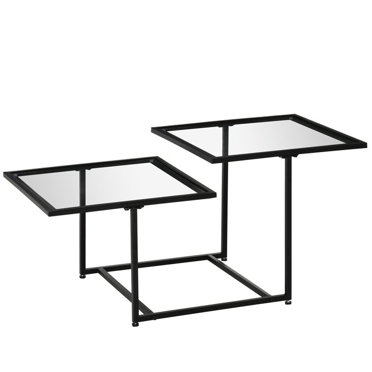 Aabha Black Metal Coffee Table For Living Room