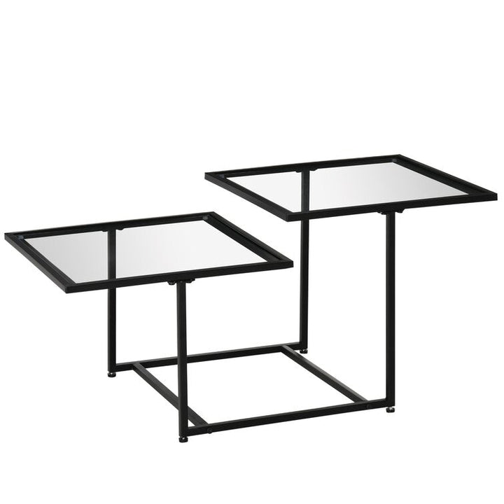 Aabha Black Metal Coffee Table For Living Room