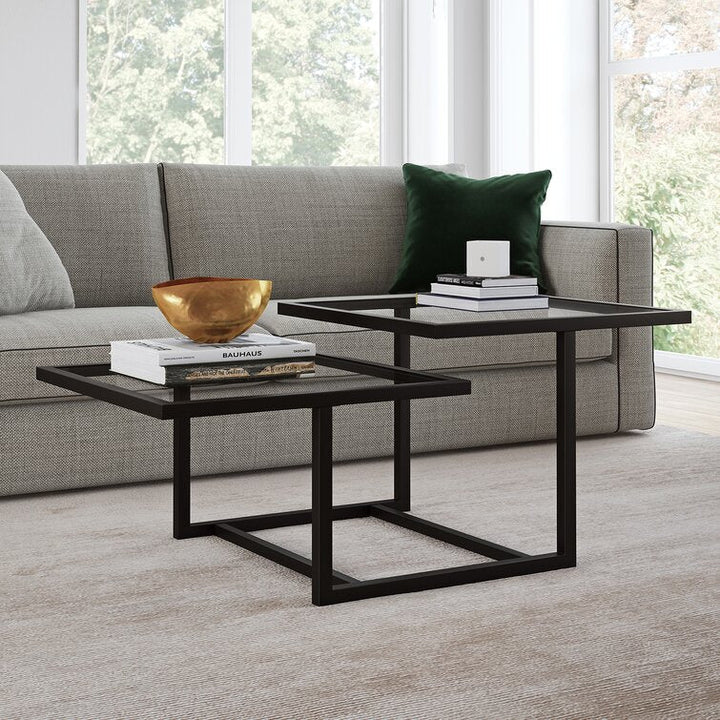 Aabha Black Metal Coffee Table For Living Room