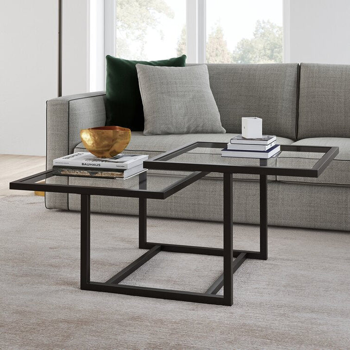 Aabha Black Metal Coffee Table For Living Room