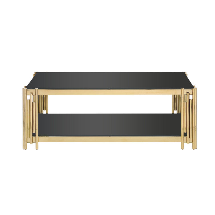 Madhavi Marble Top Metal Coffee Table