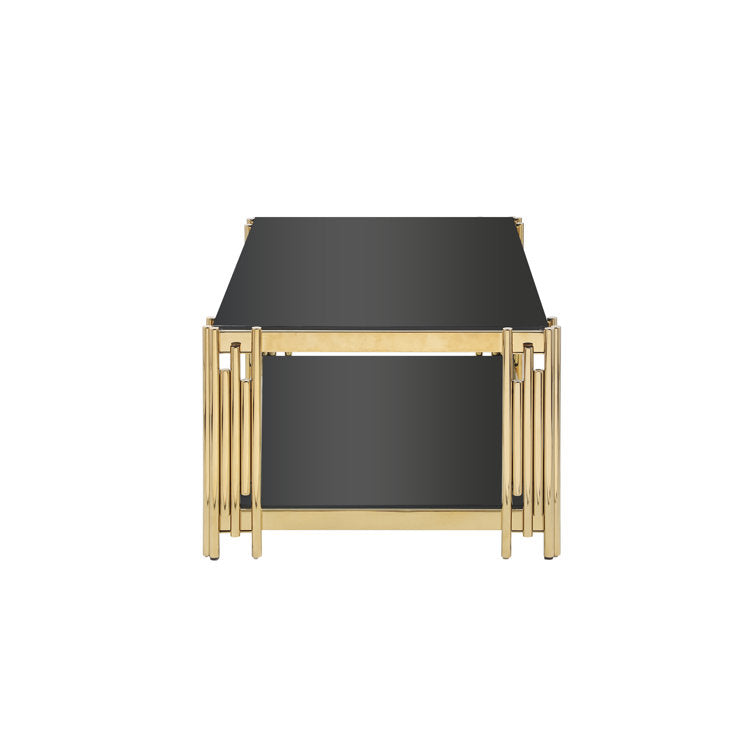 Madhavi Marble Top Metal Coffee Table
