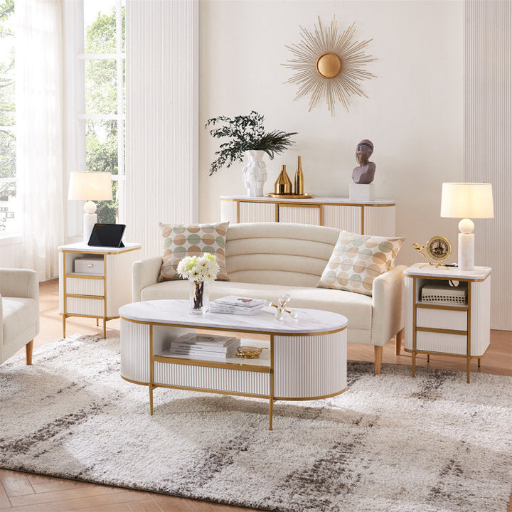 Esha Metal Coffee Table For Living Room