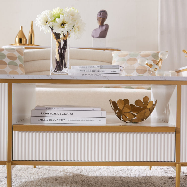 Esha Metal Coffee Table For Living Room