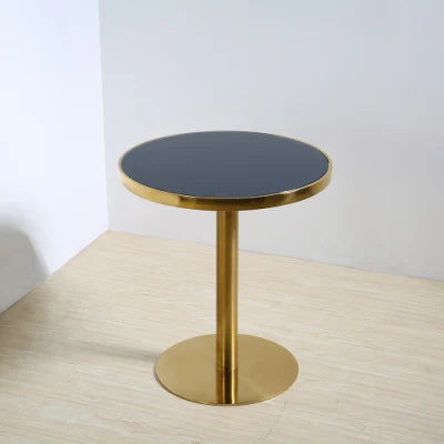 Mayuri Glass Top Stainless Steel With Pvd Coated Coffee Table