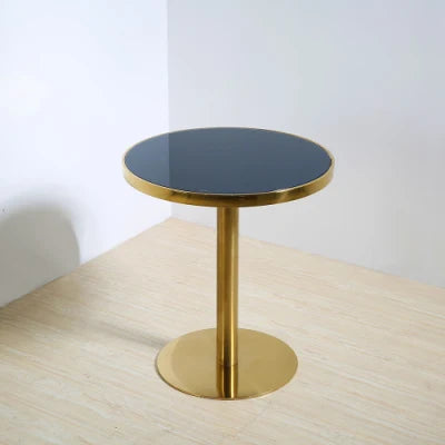 Mayuri Glass Top Stainless Steel With Pvd Coated Coffee Table