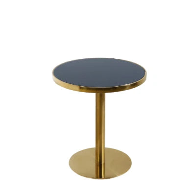 Mayuri Glass Top Stainless Steel With Pvd Coated Coffee Table