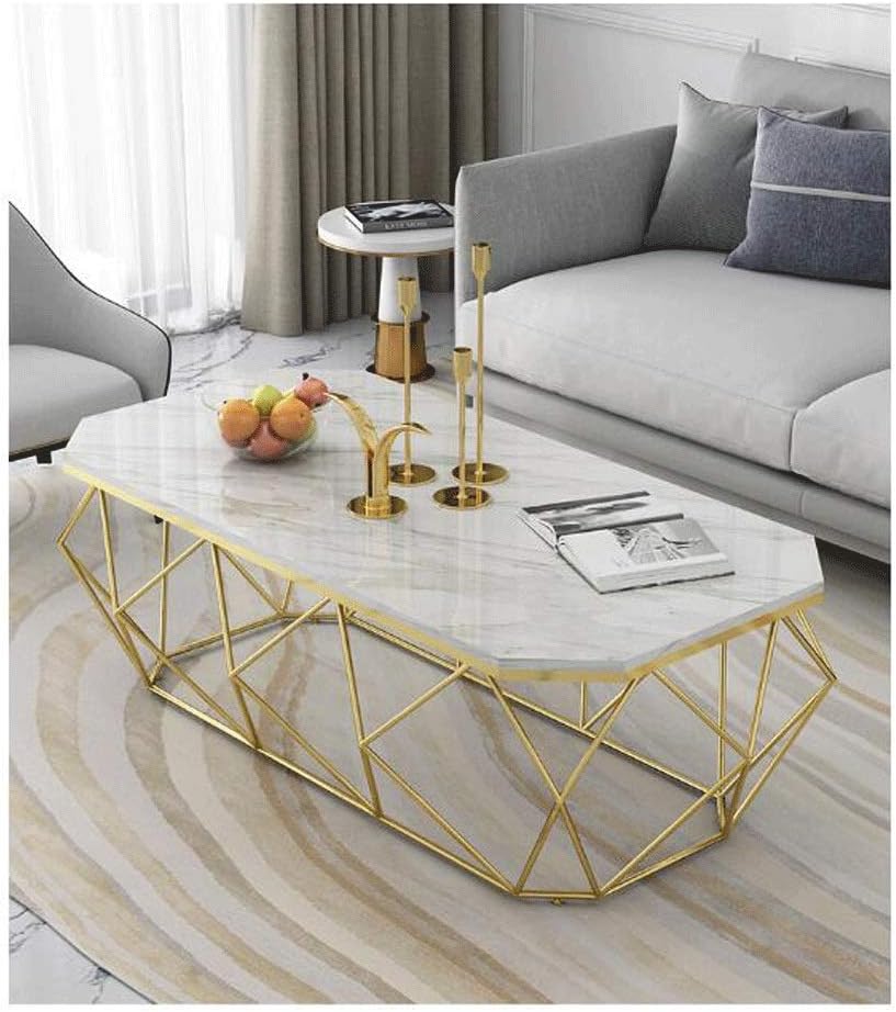 Suman Metal And Marble Center Table