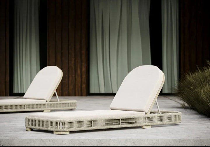 Eris Outdoor Swimming Poolside Lounger Braided & Rope