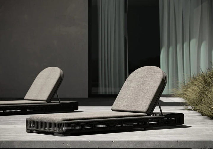 Eris Outdoor Swimming Poolside Lounger Braided & Rope