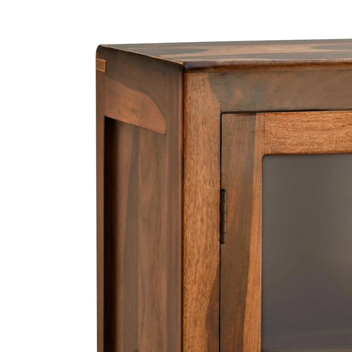 Victoria Rattan Solid Wood Sheesham Cane Bookshelves