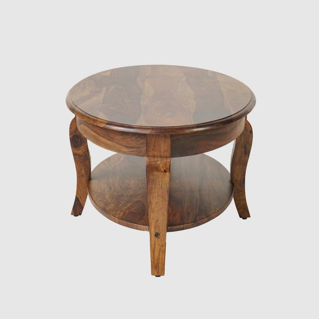 Nicolas Sheesham Wood Oval Coffee Table