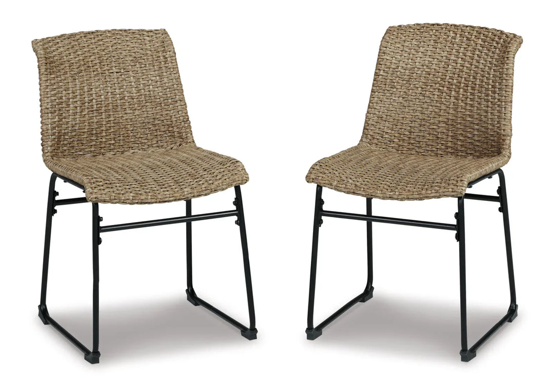 Sence Outdoor Patio Seating Set 2 Chairs and 1 Table Set (Brown)
