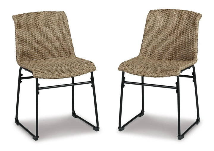 Sence Outdoor Patio Seating Set 2 Chairs and 1 Table Set (Brown)