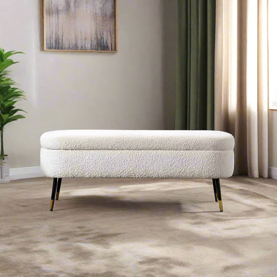 Ruslana Ivory Escape Storage Bench Furniture