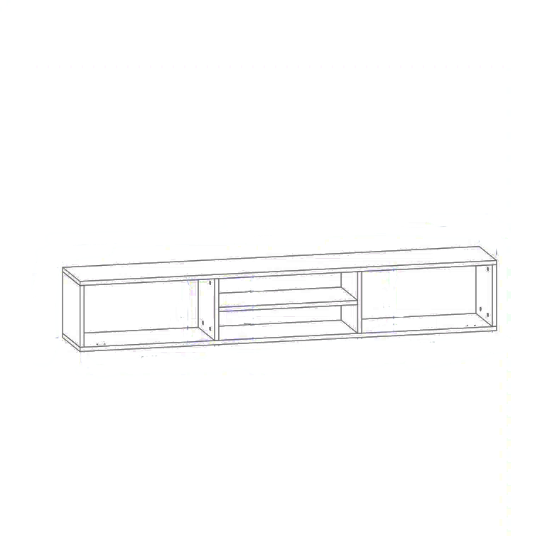 Harini Wall Mounted Tv Unit for Living Room - White Finish