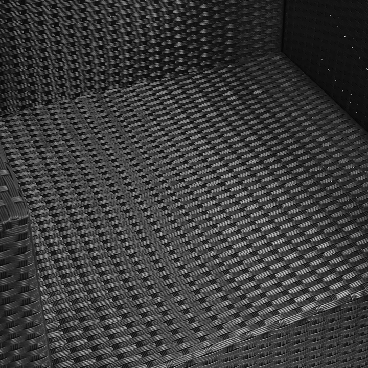 Blox Outdoor Patio Seating Set 2 Chairs and 1 Table Set (Black)