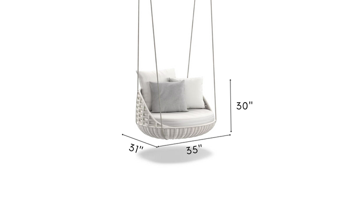 Ciro  Single Seater Hanging Swing Without Stand For Balcony , Garden Swing