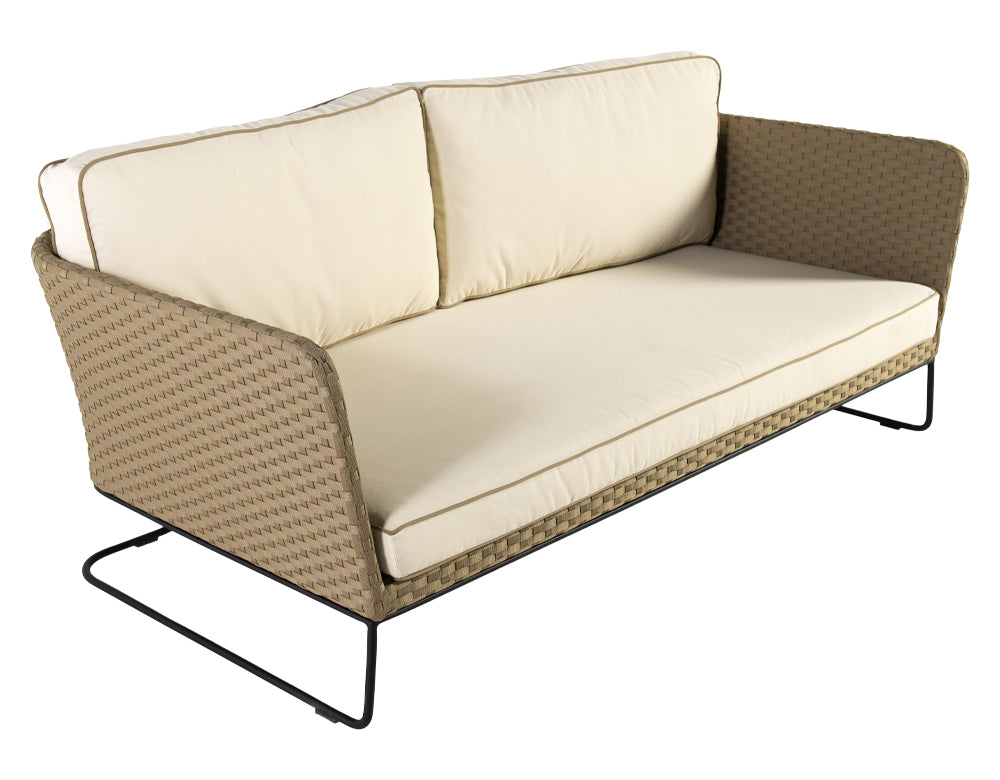 Ricci Outdoor Sofa Set 2 Seater , 2 Single seater and 1 Center Table (Brown + Beige)