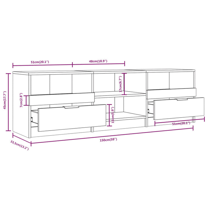 TV Cabinet 150×33.5×45 cm – Description