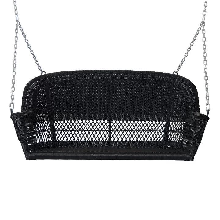 Gwil Double Seater Hanging Swing Without Stand For Balcony, Garden Swing, (Black)